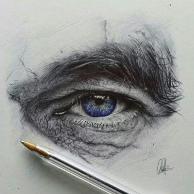 Eye, Glance, Vision, Focus, Gaze Drawing