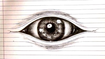 Eye Illusion, Optical Puzzle, Perception Challenge, Mind Game, Visual Trickery Drawing