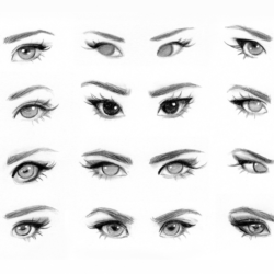 Eye Reference Drawing Artistic Sketching