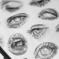 Eye Reference Drawing Sketch