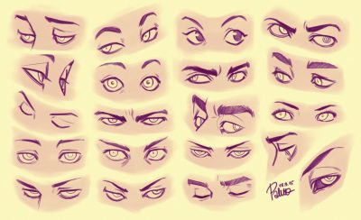 Eye Reference, Eye Comparison, Vision Context, Optical Resource, Visual Guide Drawing