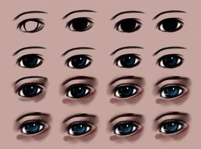 Eye Reference, Optical Comparison, Eyewear Standard, Visual Guide, Sight Benchmark Drawing