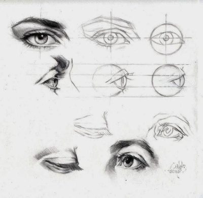 Eye, Sight, Gaze, Glance, Vision Drawing