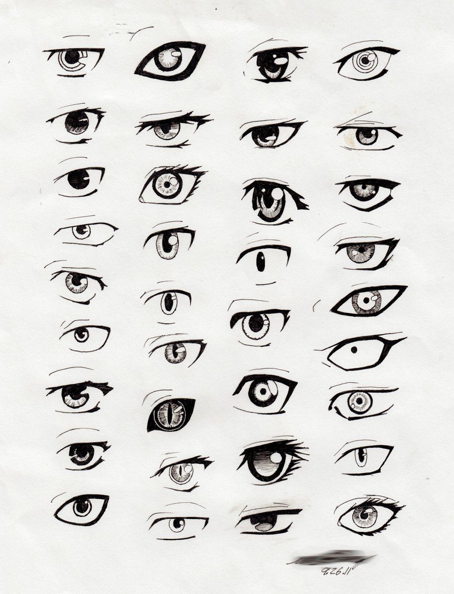 Eye Shapes Drawing Amazing Sketch