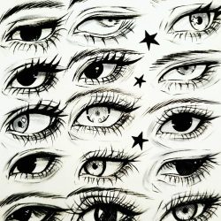 Eye Shapes Drawing Artistic Sketching