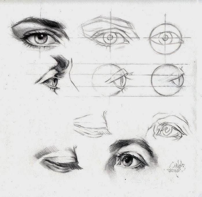 Eye Shapes Drawing Fine Art