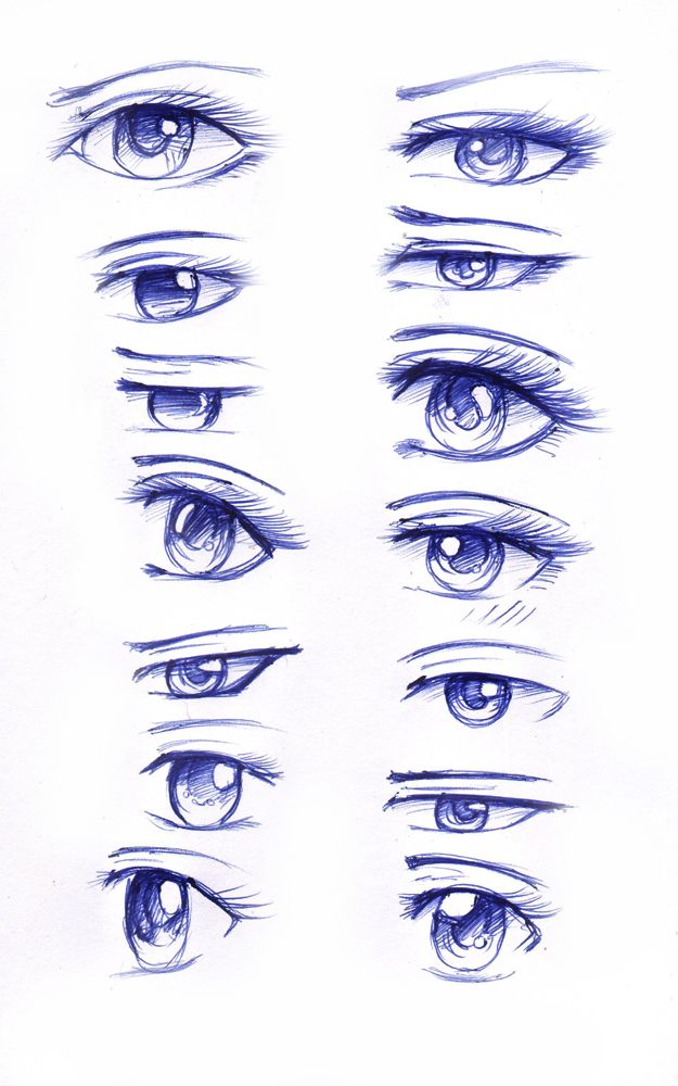 Eye Shapes Drawing Intricate Artwork