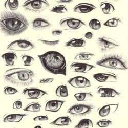 Eye Shapes Drawing Unique Art