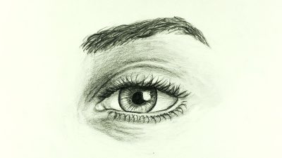 Eye Sketch, Artistic Representation, Optical, Eye Design, Vision Illustration Drawing