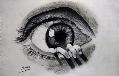 Eye Sketch, Creative Expression, Artistic Design, Eye Illustration, Visual Art Drawing