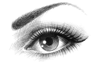 Eye Sketch, Artistic Representation, Optical, Eye Design, Vision Illustration Drawing