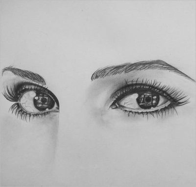 Eye Sketch, Artistic Representation, Optical, Eye Design, Vision Illustration Drawing