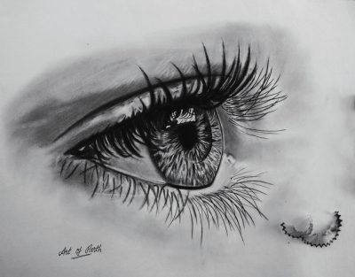 Eye Sketch, Artistic Representation, Optical, Eye Design, Vision Illustration Drawing