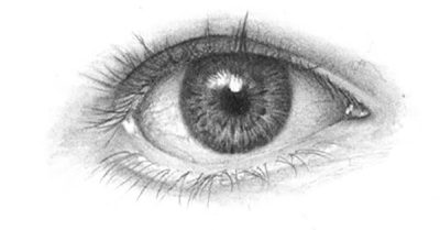 Eye Sketch, Artistic Representation, Optical, Eye Design, Vision Illustration Drawing