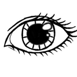 Eyeball Simple Drawing Artistic Sketching