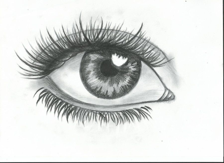 Eyeball Simple Drawing Modern Sketch
