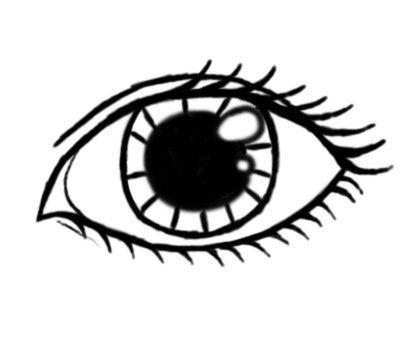 Eyeball Simple, Sight Efficiency, Vision Clarity, Eye Health, Visual Focus Drawing