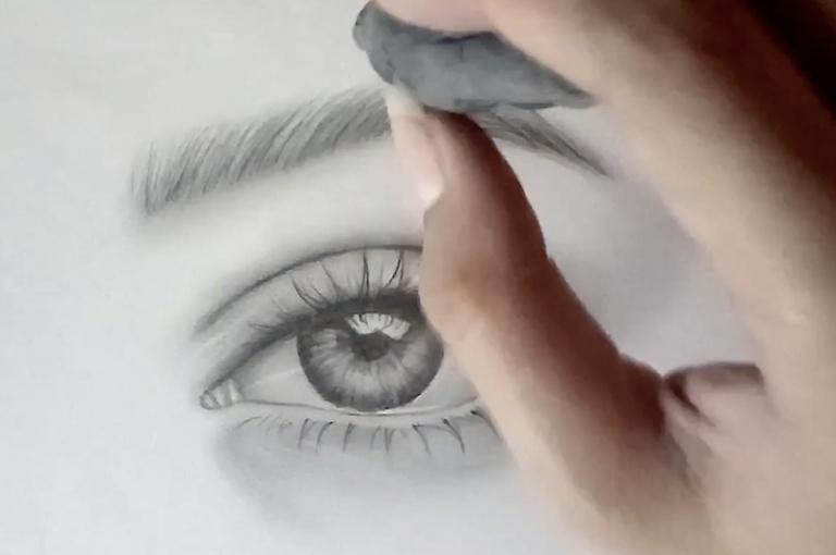 Eyebrow Drawing Intricate Artwork