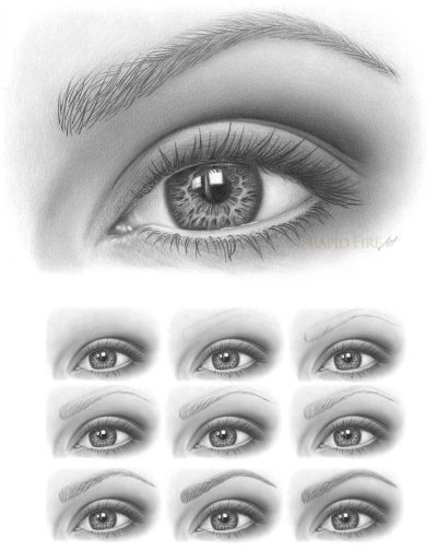 Eye, Sight, Gaze, Glance, Vision Drawing