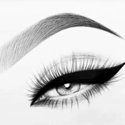 Eyelash Drawing Artistic Sketching