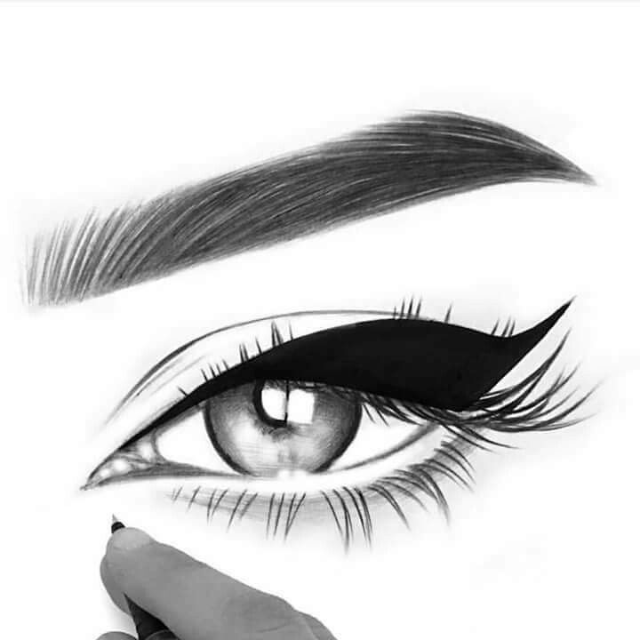 Eyelash Drawing Creative Style