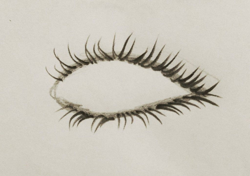 Eyelash Drawing Hand drawn