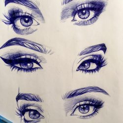 Eyelash Drawing Modern Sketch