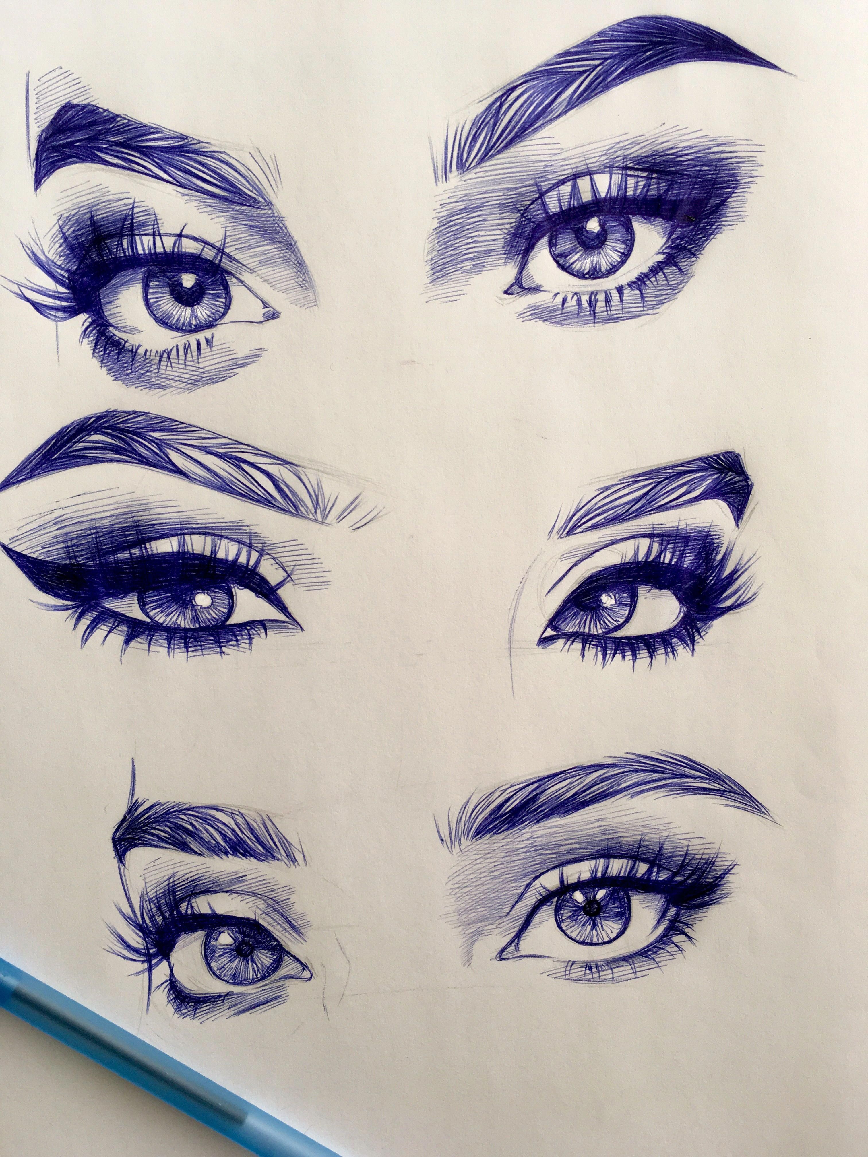 Eyelash Drawing Modern Sketch