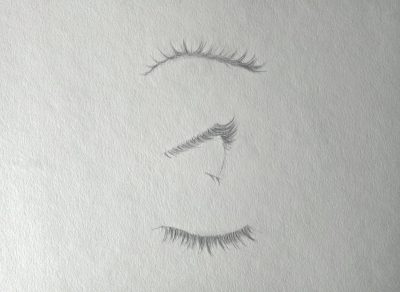 Eyelashes, Volume, Definition, Curl, Length Drawing