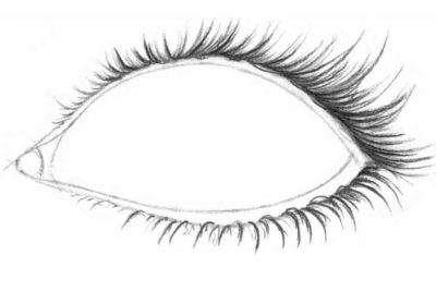 Eyelashes, Volume, Definition, Curl, Length Drawing