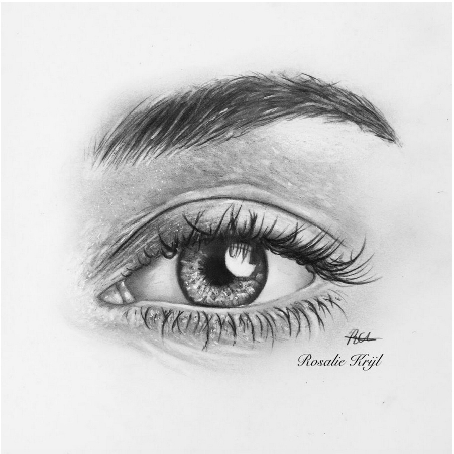 Eyelashes Drawing Fine Art