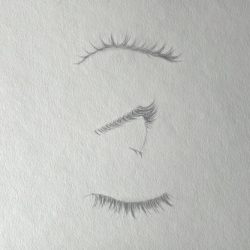 Eyelashes Drawing Unique Art