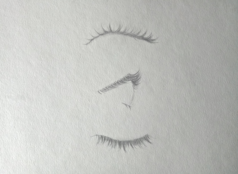 Eyelashes Drawing Unique Art