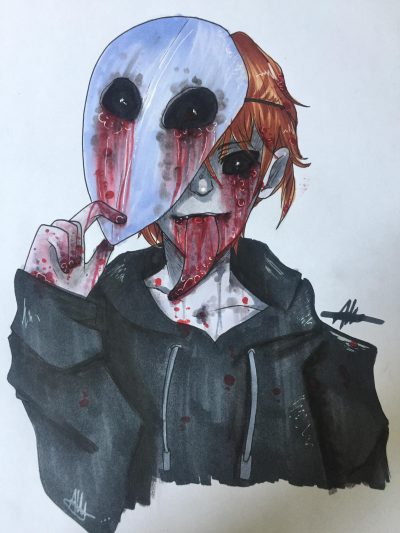 Eyeless Jack, Creepypasta, Urban Legend, Mysterious Figure, Horror Story Drawing