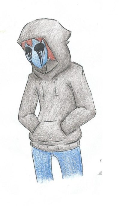 Eyeless Jack, Creepypasta, Urban Legend, Mysterious Figure, Horror Story Drawing