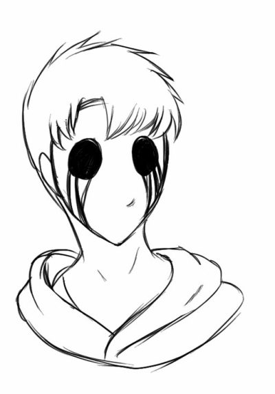 Eyeless Jack, Creepypasta, Urban Legend, Mysterious Figure, Horror Story Drawing