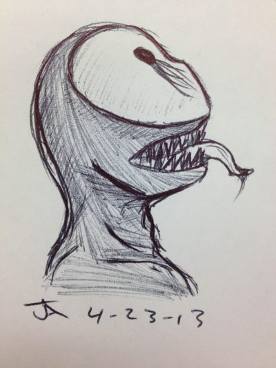 Eyeless Jack, Creepypasta, Urban Legend, Mysterious Figure, Horror Story Drawing