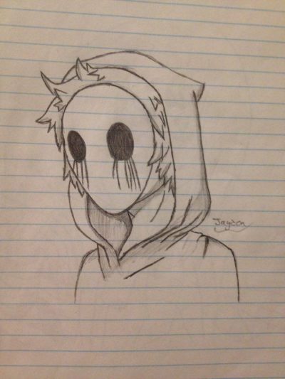 Eyeless Jack, Creepypasta, Urban Legend, Mysterious Figure, Horror Story Drawing