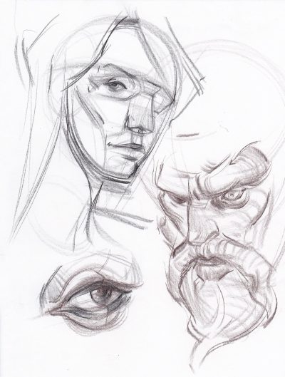 Face Anatomy, Features, Structure, Proportions, Function Drawing