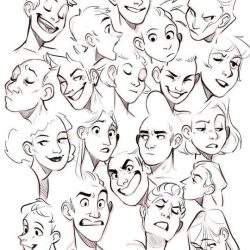 Face Expression Drawing Art