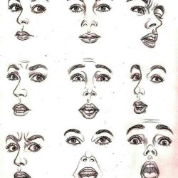 Face Expression Drawing Creative Style