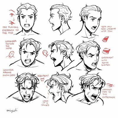 Face Expression, Visual Reaction, Emotion Display, Facial Gesture, Mood Indicator Drawing