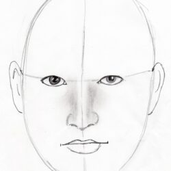 Face Line Drawing Photo