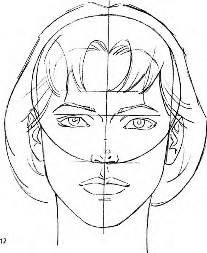 Face Line Drawing Realistic Sketch