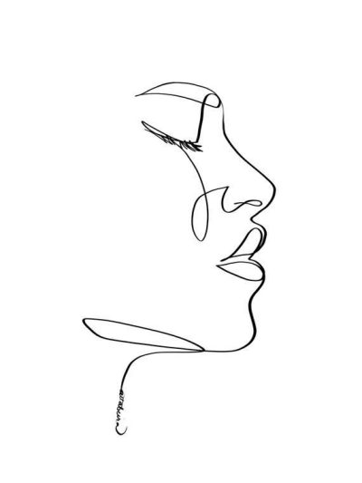 Face Line, Facial Contour, Skin Profile, Jaw Definition, Cheek Structure Drawing