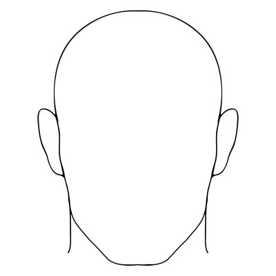 Face Outline, Profile Shape, Outline Features, Silhouette Design, Facial Contour Drawing