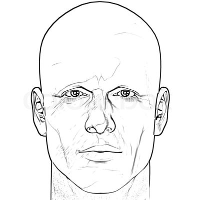 Face Outline, Profile Shape, Outline Features, Silhouette Design, Facial Contour Drawing