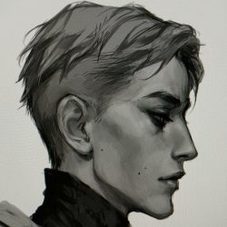 Face Profile Drawing Art