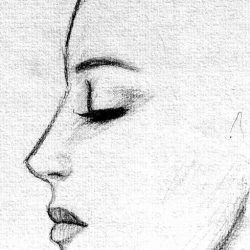 Face Profile Drawing Image