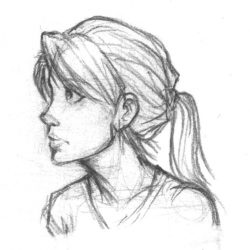 Face Profile Drawing Modern Sketch